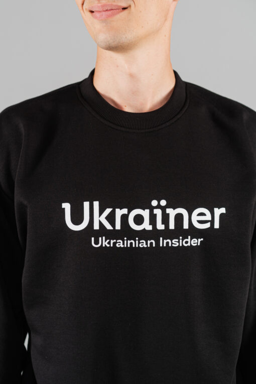 Світшот Ukrainian Insider чорний - Зображення 5