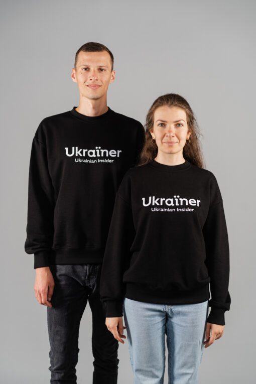 Світшот Ukrainian Insider чорний
